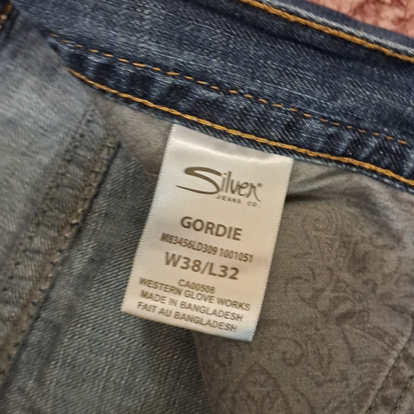 Silver Jeans Distressed Medium Blue Bootcut Jeans - Picture 4 of 11